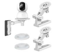 Paquete de 2 Cámaras de Seguridad Ajustables Montaje en Pared Montaje para Cámaras de Seguridad Soportes para Cámaras Ajustables Montaje en Pared Montaje para Cámaras de Seguridad Blanco