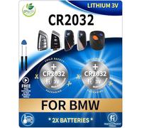 Paquete de 2 carcasas de batería CR2032 para llave BMW 2014-2023, compatible con llave BMW, carcasa de entrada remota 1 2 5 7 Series X1 X2 X3 X4 X5 X6 M5 M6 Smart Key Prox (FCC ID's: YGOHUF5662)