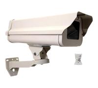Paquete de 2 Carcasas de cámara CCTV de Aluminio Resistente a la Intemperie con Soporte de Montaje Ajustable, Caja de vigilancia de Seguridad Resistente para Interiores y Exteriores con Tapa con