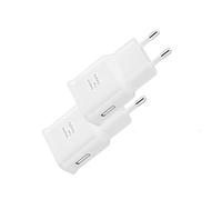 Paquete de 2 cargadores USB, adaptadores de cargador para Samsung, cargadores rápidos originales para Samsung Galaxy S21/S20/S10/S6/S7/S8/Note 9/Note 10, carga rápida adaptativa, blanco