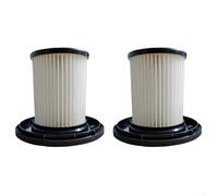 Paquete de 2 cartuchos de filtro para aspiradora compatibles con Bosch S6 Series BHZU61FCN ABS carcasa y elemento de esponja