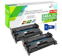 Paquete de 2 cartuchos de tóner compatibles 148A W1480A (sin chip con herramienta), capacidad estándar, 2900 páginas para impresora H P Laserjet Pro 4001 4001n 4001dn 4001dw 4101fdn 4101fdw, no