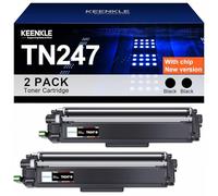 Paquete de 2 Cartuchos de tóner TN247 TN-243BK Negro Compatible para Brother TN-243CMYK TN243 para Brother MFC L3750CDW DCP-L3550CDW MFC-L3750CDW HL-L3210CW DCP-L3510CDW HL-L3230CDW MFC-L3710CW