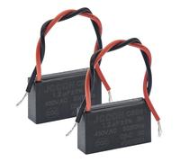 (Paquete de 2) CBB61 450V AC 1.2UF 5% 50/60Hz Condensador de marcha Film de polipropileno metalizado para el arranque del motor del ventilador de techo