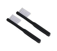 Paquete de 2 cepillos de limpieza antiestáticos de fibra de carbono para tocadiscos Stylus para limpiar el audio eliminando el polvo y los desechos de forma segura