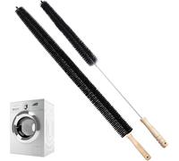 Paquete de 2 cepillos de radiador, 74 cm de largo y 60 cm de largo, cepillo de limpieza flexible para radiador, limpiador de tuberías, cepillos finos, cepillo de limpieza pequeño para lavadoras-Ling