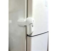 Paquete de 2 cerraduras de nevera de modo dual para niños, cerradura de refrigerador y congelador, cerradura adhesiva sin taladrar para mantener la puerta cerrada