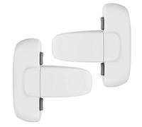 Paquete de 2 cerraduras de nevera para niños, cerradura de puerta de refrigerador para el hogar, cerradura de seguridad para refrigerador para puerta de refrigerador (blanco)