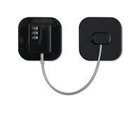 Paquete de 2 cerraduras de seguridad para frigorífico con código de combinación, cerradura de seguridad para niños, con adhesivo fuerte, no necesita llaves, color negro