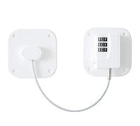 Paquete de 2 cerraduras para refrigerador, cerradura de combinación resistente para nevera, cerradura a prueba de niños y bebés para armarios, cajones, ventanas y más, fácil de instalar y usar (blanco