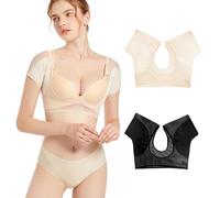 Paquete De 2 Chalecos Deportivos, Camisas De Yoga Para Mujer, Protectores De Axilas Para Mujer, Camisetas Cortas Para Mujer, Camisetas Sin Mangas Cortas Para Mujer (Color Piel, Negro)