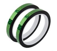 Paquete de 2 cintas reflectantes impermeables para señuelos de pesca, 50 m por rollo, diseñadas para uso a largo plazo en entornos ambientales hostiles (B)