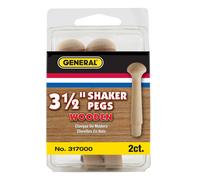 Paquete de 2 clavijas de madera para agitadores General Tools 317000 de 3-1/2 pulgadas
