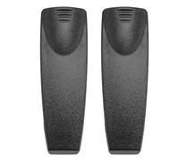 Paquete de 2 Clips de Cinturón Resistentes para Radioaficionado SEPURA STP8000 Series, Clip de Cinturón de Radio Compatible con STP8038/STP8035/STP8040/STP9000 (Negro)