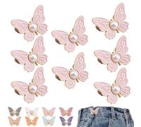 Paquete de 2 clips de mariposa desmontables, clips de mariposa decorativos discretos desmontables, ajustador de cintura para mujer, 4 Pcs, Zinc