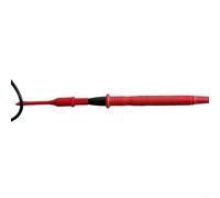Paquete de 2 clips de sonda de perforación de alambre electrónico para diagnóstico automotriz y uso industrial con conexión segura de manos a través de cables aislados en ángulo recto