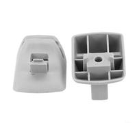 Paquete de 2 clips de visera solar para Ford para Focus 2000-2004 YS4Z-5404132-AAA, piezas interiores de repuesto, accesorios de retención de plástico gris, soportes para visera de coche