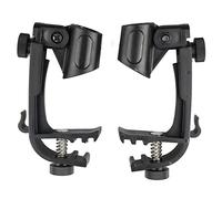 Paquete De 2 Clips Para Micrófono De Tambor, Clips Para Micrófono Con Borde De Tambor Ajustable, Abrazadera De Montaje Para Soporte De Micrófono, Abrazadera De Montaje Para Micrófono De Tambor