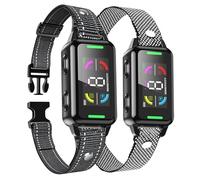 Paquete de 2 collares para perros grandes, medianos y pequeños, collar inteligente automático de ladridos con IA para perros, collar de entrenamiento eficaz contra ladridos con impermeabilidad IP67, 6