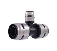 Paquete de 2 conectores en T reductores EvoPEX SharkBite de 1 x 1 x 1/2 pulgada, de conexi n a presi n