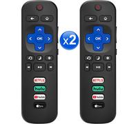 【Paquete de 2】 Control remoto de repuesto para Roku TV, control universal compatible con TCL, ONN y Hisense Roku TVs