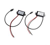 Paquete de 2 convertidores USB-C DC-DC de 12 V/24 V a 5 V, adaptador de corriente reductor de 15 W 3 A para uso automotriz y marino