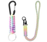 Paquete De 2 Cordones Coloridos, Cordones Paracord, Cordones Largos, Cordones Para El Cuello, Cordones Trenzados Para Teléfonos Celulares, Pulseras De Cordón
