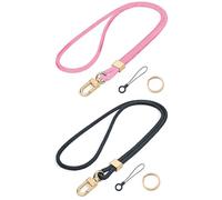 Paquete De 2 Cordones Para Teléfono Móvil, Cordones Largos Clásicos Lisos, Cordones Con Llaveros De Metal, Cordones Con Soporte Para Tarjetas De Identificación, Cordones Multifuncionales