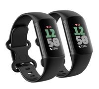 Paquete de 2 correas compatibles con Fitbit Charge 5/Fitbit Charge 6 para mujeres y hombres, suaves y transpirables, deportivas, ajustables, de repuesto para mujeres y hombres (grande de 7.1 a 9.1