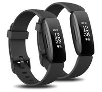 Paquete de 2 correas compatibles con Fitbit Inspire 2 correas para mujeres y hombres, repuesto deportivo de silicona suave solo para Fitbit Inspire 2. No para Fitbit Inspire/Fitbit Inspire HR] (negro