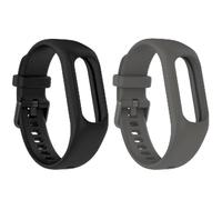 Paquete de 2 correas de reloj para Garmin Vivosmart 5, correa integrada de repuesto ajustable para rastreador de fitness, correas de silicona con textura, pulsera de color para reloj inteligente para