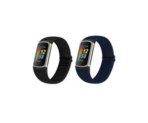 Paquete de 2 correas de reloj Sport Woven para Fitbit Charge5/6