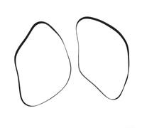 Paquete de 2 correas de transmisión de goma para limpiador de alfombras Vax Dual Power Max ECB1TNV1, reemplaza la pieza 440005536, correa de repuesto flexible para barra de cepillo de cepillo, para