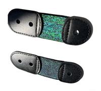 Paquete de 2 correas elásticas de encaje para patinaje artístico para botas de patinaje sobre hielo, color negro