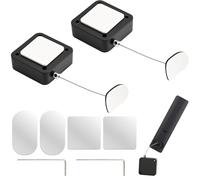 Paquete de 2 correas retráctiles para control remoto de TV de 6.5 pies, soporte de cable de rescate, cordón de seguridad para sala de exposición, oficina, controlador de hogar