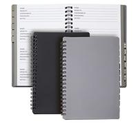 Paquete de 2 cuadernos de registro de direcciones de Internet, con pestañas, cuaderno encuadernado en espiral, 6 x 7 pulgadas