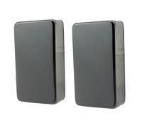 Paquete De 2 Cubiertas Selladas Para Pastillas Humbucker De Guitarra Eléctrica. guitarra pieza de repuesto(Black)