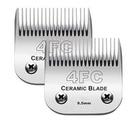 Paquete De 2 Cuchillas De Repuesto Desmontables For Cortadora De Pelo De Perros, Compatibles Con Andis, Wahl Y Oster. Cortapelos De Cerámica Y Acero Inoxidable.(2 pcs 4FC)