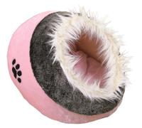Paquete de 2 cueva de peluche Minou 35 × 26 × 41 cm, rosa/gris