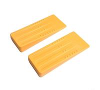 Paquete de 2 cuñas de tala con pinchos que soportan un corte eficiente del tronco y reducen el esfuerzo manual en trabajos de madera (7.5 pulgadas)