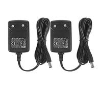 Paquete de 2 DC 9V 0.5A Fuente de alimentación, Enchufe 5.5mm x 2.1mm, Centro Negativo