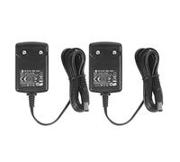 Paquete de 2 DC 9V 0.5A Fuente de alimentación, Enchufe 5.5mm x 2.1mm, Centro positivo