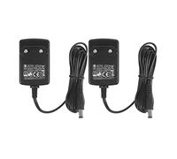 Paquete de 2 DC 9V 1A Fuente de alimentación, Enchufe 5.5mm x 2.1mm, Centro Negativo