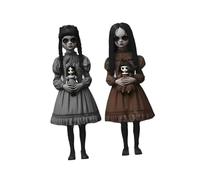 ＡＷＨＡＯ Paquete de 2 Decoraciones de Halloween para Exteriores, Estacas Ligeras y Aterradoras para Jardín y Césped, Chica Zombi