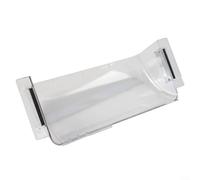 Paquete de 2 deflectores de aire ajustables de 9 a 15.5 pulgadas, cubierta de ventilación de CA transparente para pared lateral de techo y suelo, evita goteos de agua