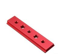 Paquete de 2 deslizadores en T para sierra de mesa y banco de trabajo de carpintería, calibre de inglete de barra en T de aleación de aluminio de 100-450 mm con compatibilidad con ranura en T, rojo