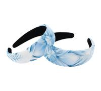 Paquete de 2 diademas anchas de poliéster para mujer, diademas de Navidad con diseño de nieve en J, diademas antideslizantes para el pelo para niñas y mujeres, accesorios para el cabello