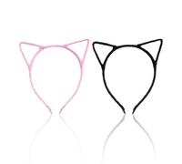 Paquete De 2 Diademas Con Orejas De Gato, Lindas Diademas De Felpa, Diademas Para Niñas, Tocados Simples Y Lisos, Accesorios Para Juegos De Rol