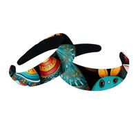Paquete de 2 diademas para mujer, aros anchos para el pelo, conejito de huevo de Pascua, diademas gruesas vintage, diademas acolchadas de terciopelo para niñas
