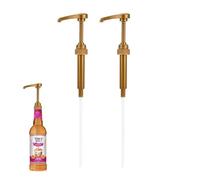 Paquete de 2 dispensadores universales de jarabe para botellas de café y cóctel. Bomba de líquido duradera fácil de limpiar para botellas de 750 ml/1 litro (compatible con Torani, DaVinci, Monin